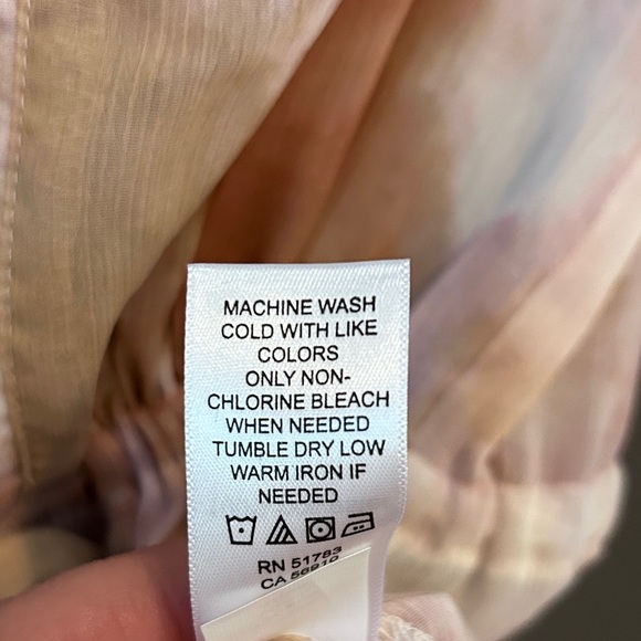 Maurices~ French Pink Tie Dye Tie Waist Kimono~Size Small - Picture 6 of 9